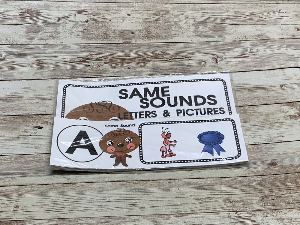 Gingerbread Boy - Themed Learning Centers - Same Sounds Letter & Pictures