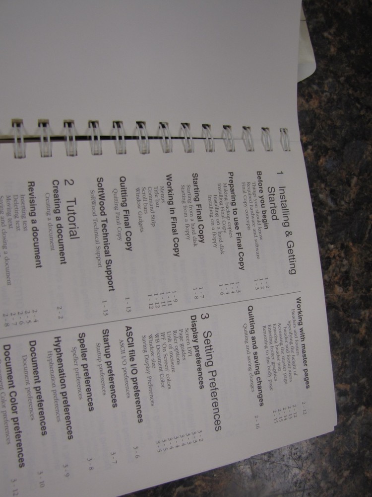 Final Copy II Release 2 ©1992 SoftWood, Inc. Word Processor for Commodore Amiga