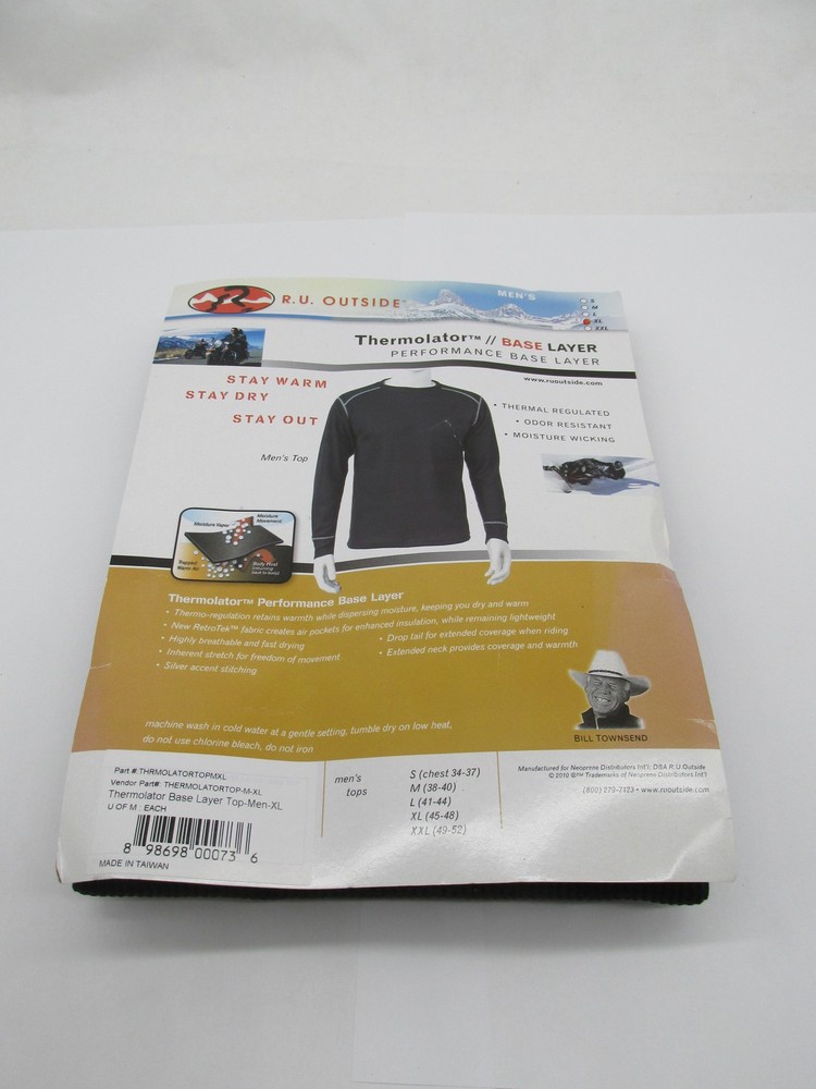 R.U. Outside Thermolator Performance Base Layer Men's XL Extra Large