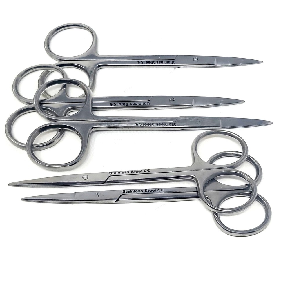 4.5" Stainless Steel Micro IRIS Scissors with Sharp Tips for Lab Dissection Use