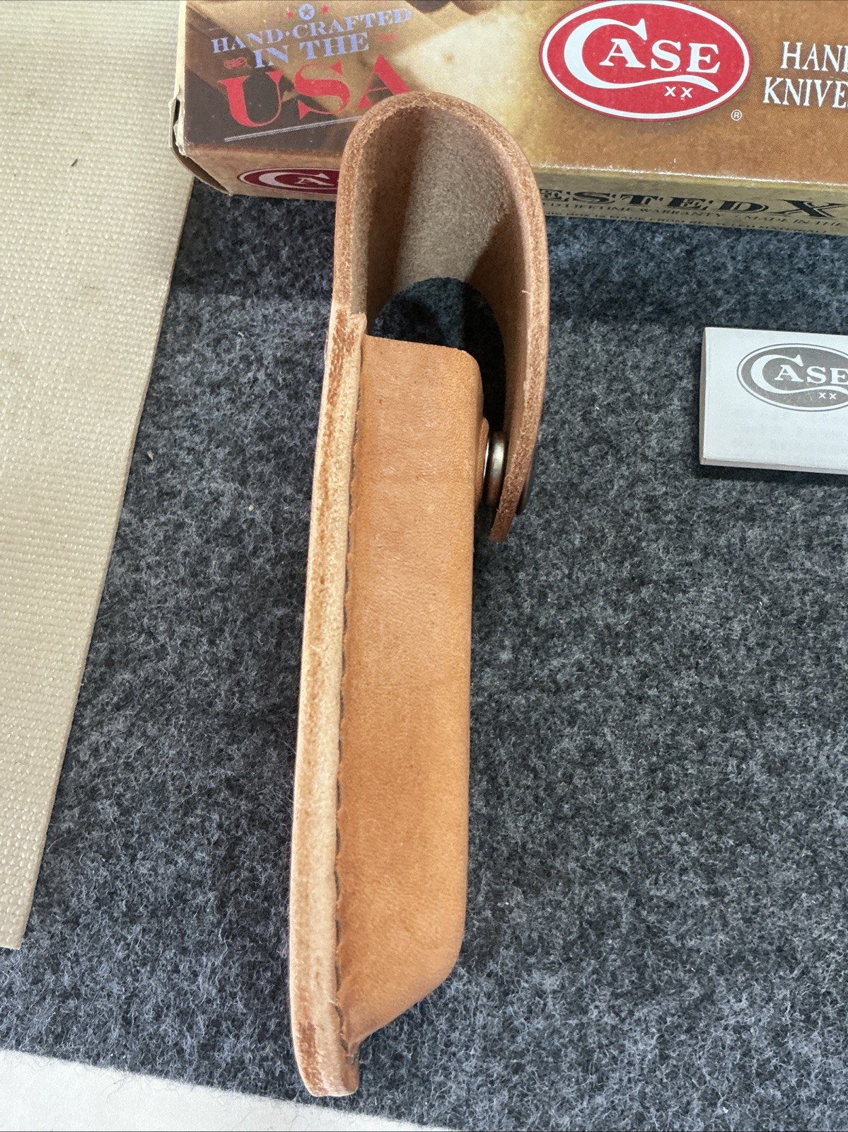 CASE XX BROWN leather sheath folding hunter 6265 5265 6165 5165 “Brand New”