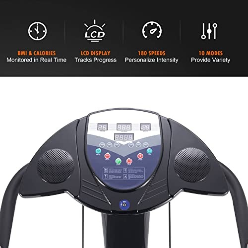 ZELUS 2000W WHOLE BODY VIBRATION PLATFORM EXERCISE MACHINE MP3 - Scratch & Dent
