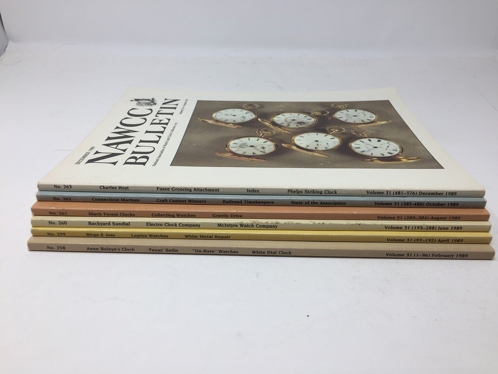 1989 NAWCC Bulletins, , No. 258 - 263