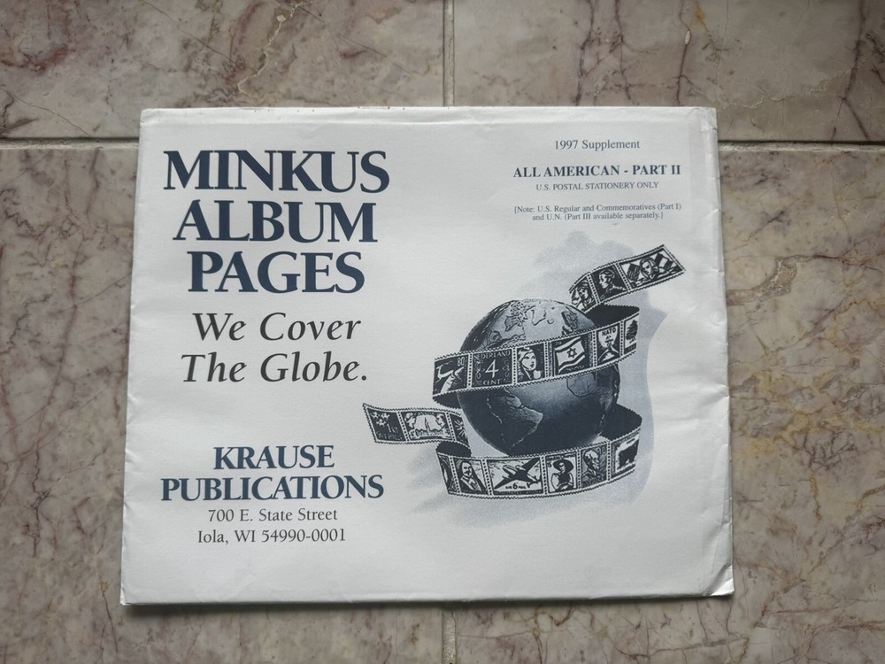 "MINKUS"  ALBUM PAGES  ALL  AMERICAN PART #2 1997 SUPPLEMENT - W/FREE SHIPPING