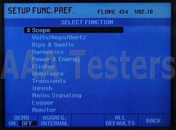 Fluke 434 Three Phase Power Quality Analyzer Meter w/ Interharmonics Memory