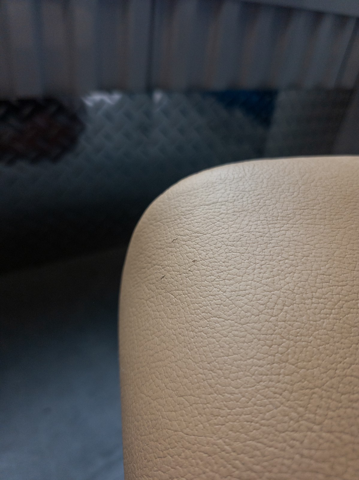 Ekornes Stressless Batick Latte Colored Leather Ottoman | Tilt Function