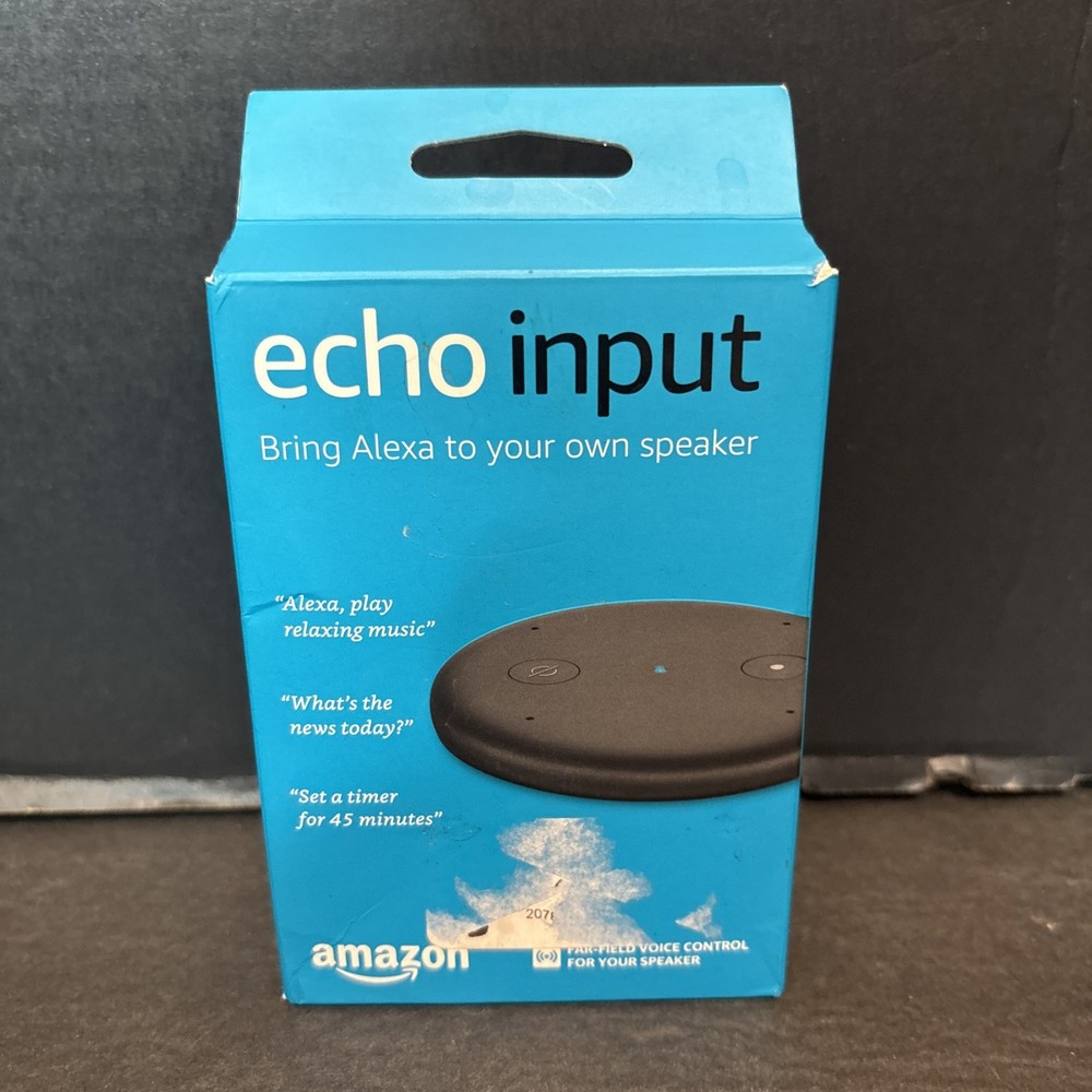 Amazon Echo Input C1125P Alexa Bluetooth Turns Speaker to Alexa Device COMPLETE
