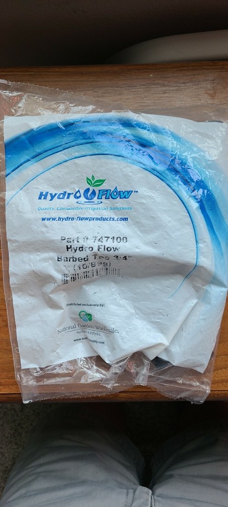 Hydro Flow - Barbed Tee 3/4 inch - qty 10