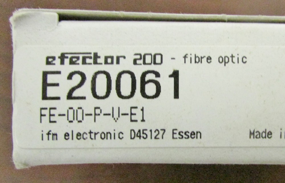 EFECTOR IFM E20061 Fiber Optic Sensor FE 00 P V E1