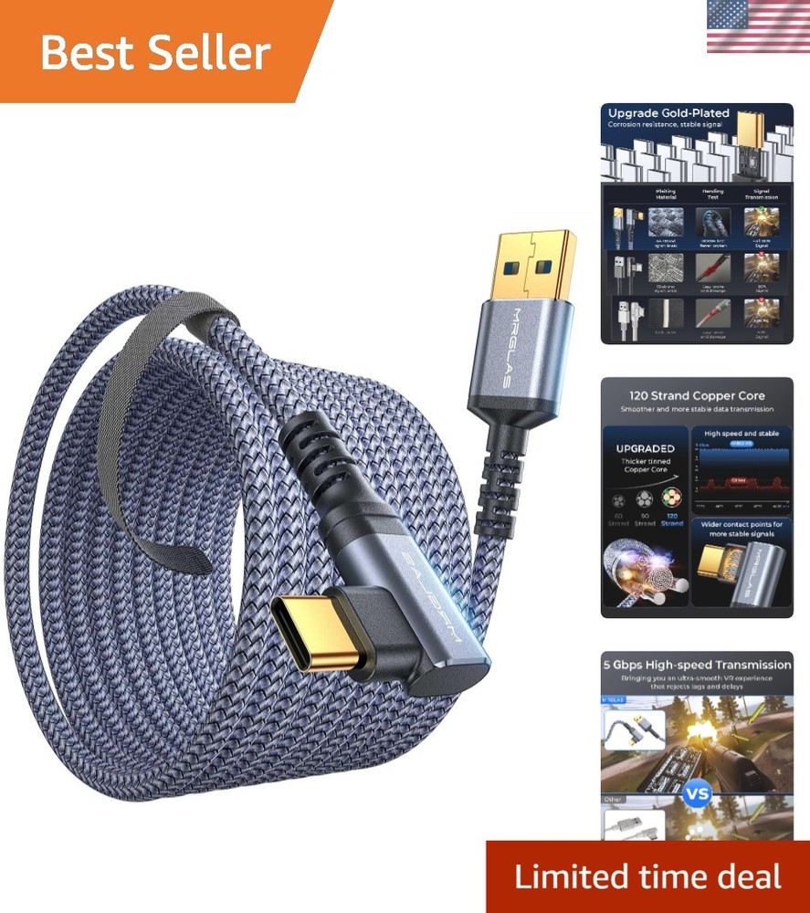 16 FT Link Cable Compatible with Oculus/Meta Quest 3/Quest 2/Pro Accessories ...
