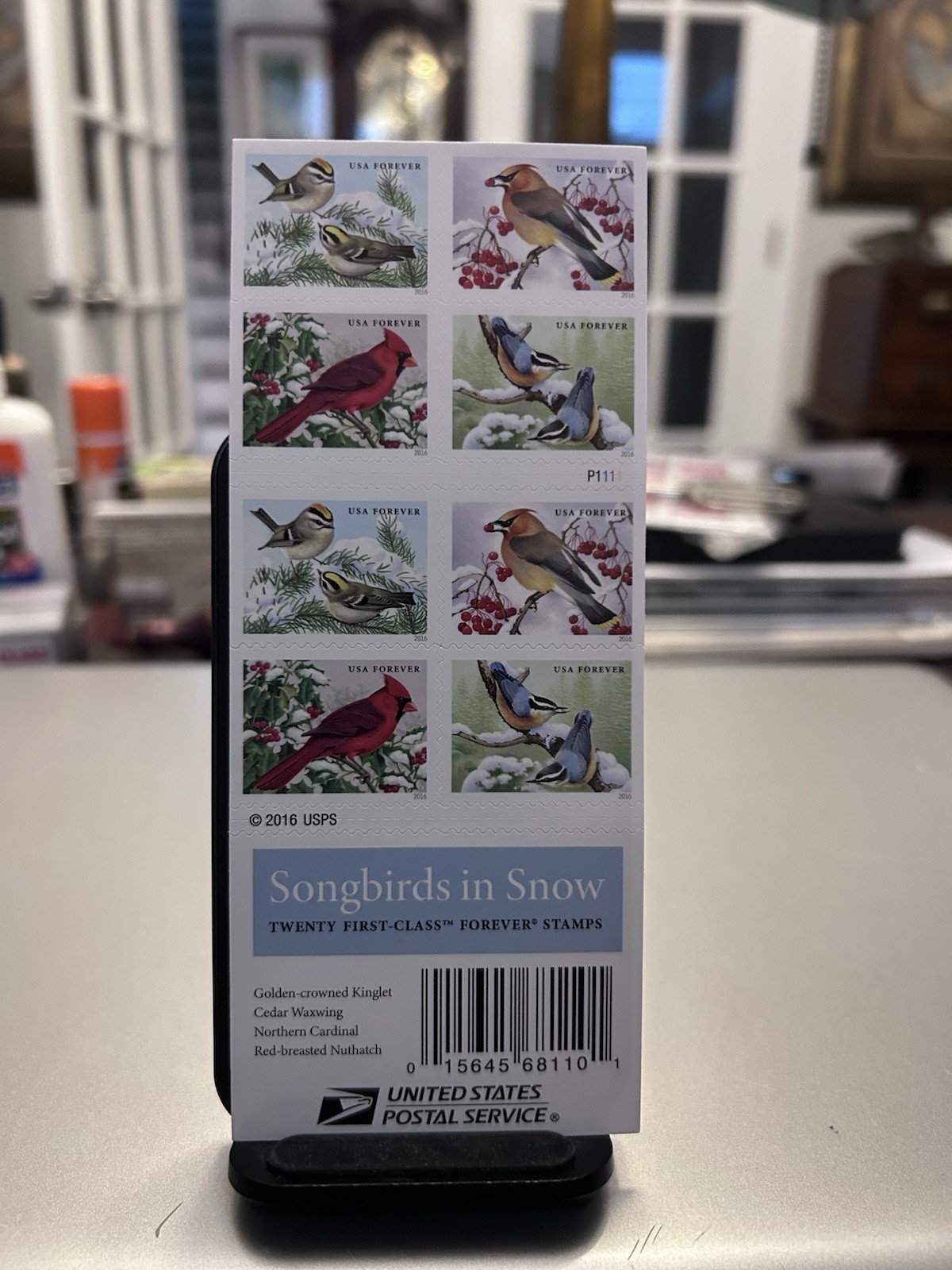 Mint US Songbirds in Snow Booklet Pane of 100 Forever Stamps Scott