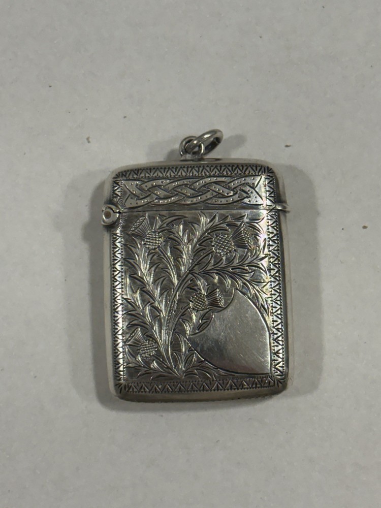 Victorian Sterling Silver Vesta Match Case