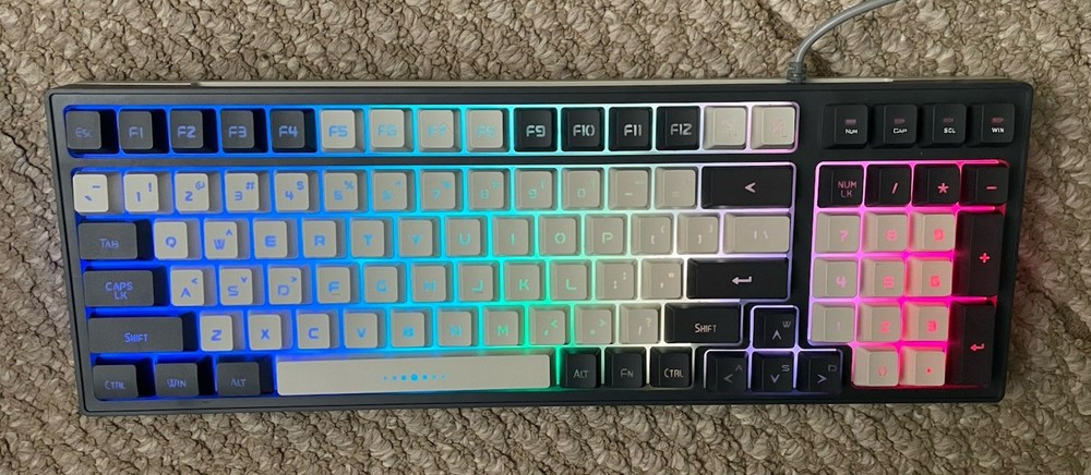 Red Thunder K96 RedThunder Wired US Version White-Gray