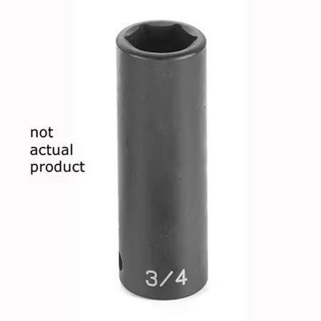GREY PNEUMATIC 2050D 1/2" Drive, 1-9/16 Size, SAE Socket, 6 Points