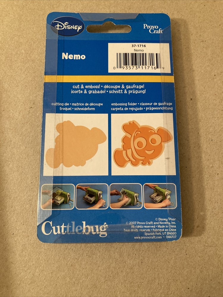 DISNEY MICKEY MOUSE ARIEL NEMO CUTTLEBUG CUTTING DIE PROVO CRAFT (7)