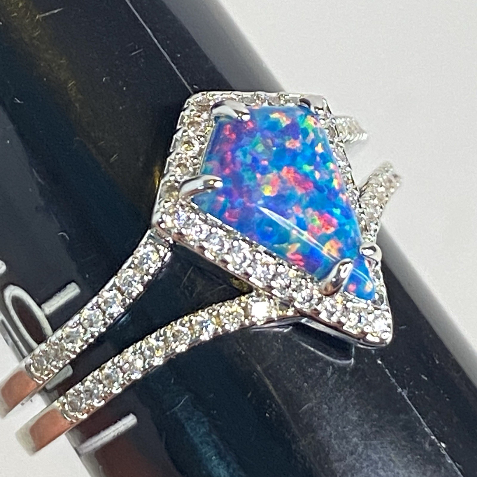 Lot 10 Bomb Party Rings Size 10 Colorful Statement Cocktail Fashion Jewelry