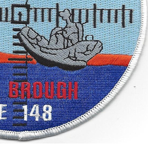 DE-148 USS Brough Destroyer Escort Ship Third Version Patch