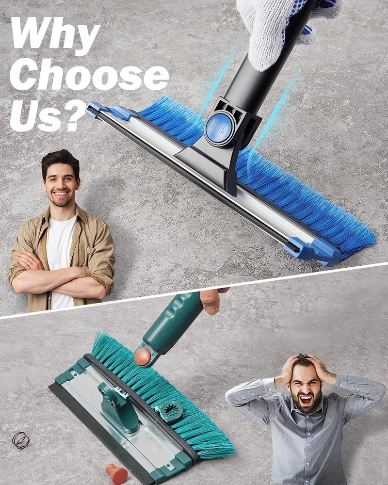 Multi-Function 47.7" Snow Brush & Ice Scraper with Foam Grip for Easy Handling