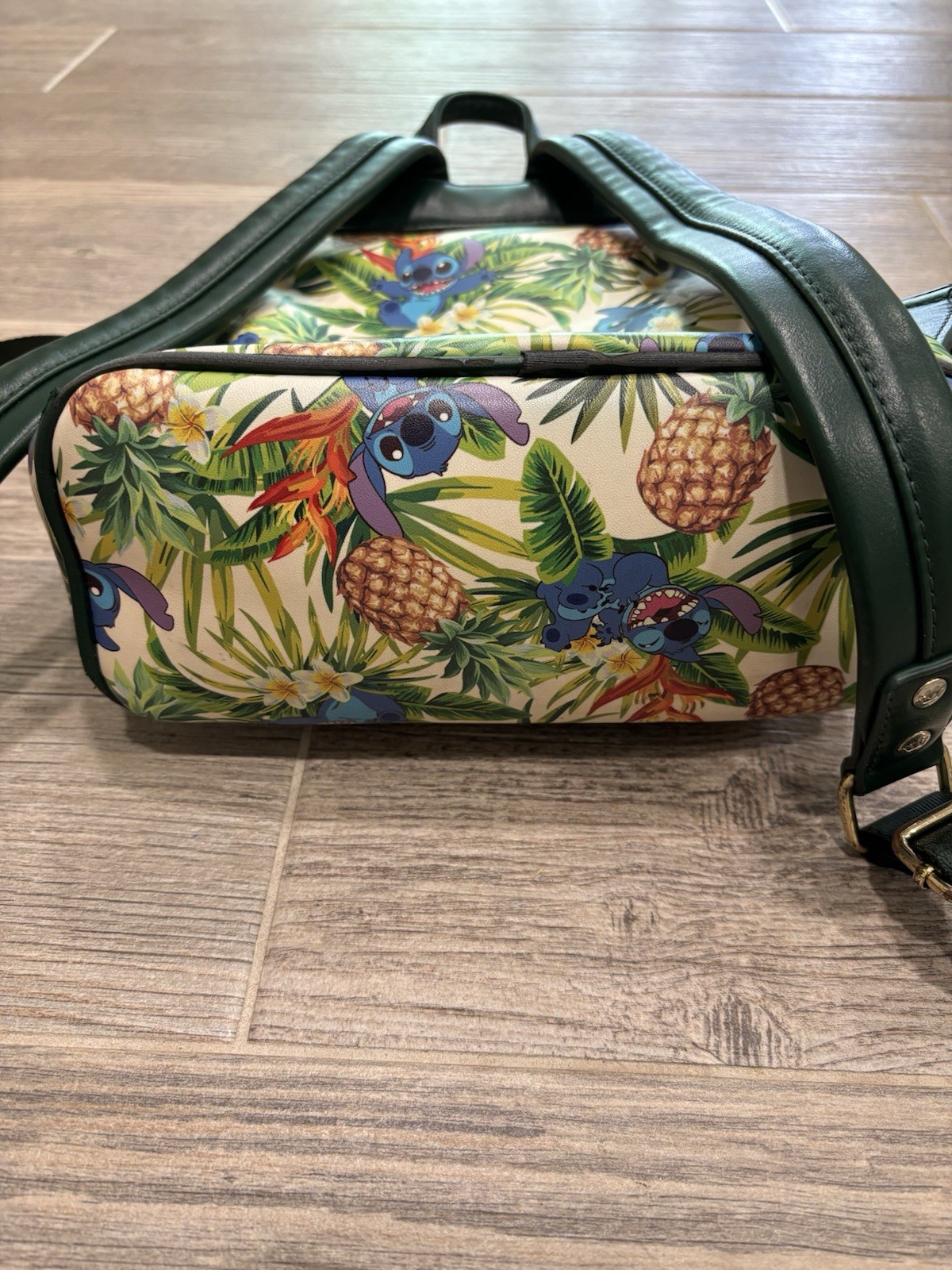 Loungefly Disney Lilo & Stitch Hawaiian Pineapple All Over Print Mini Backpack