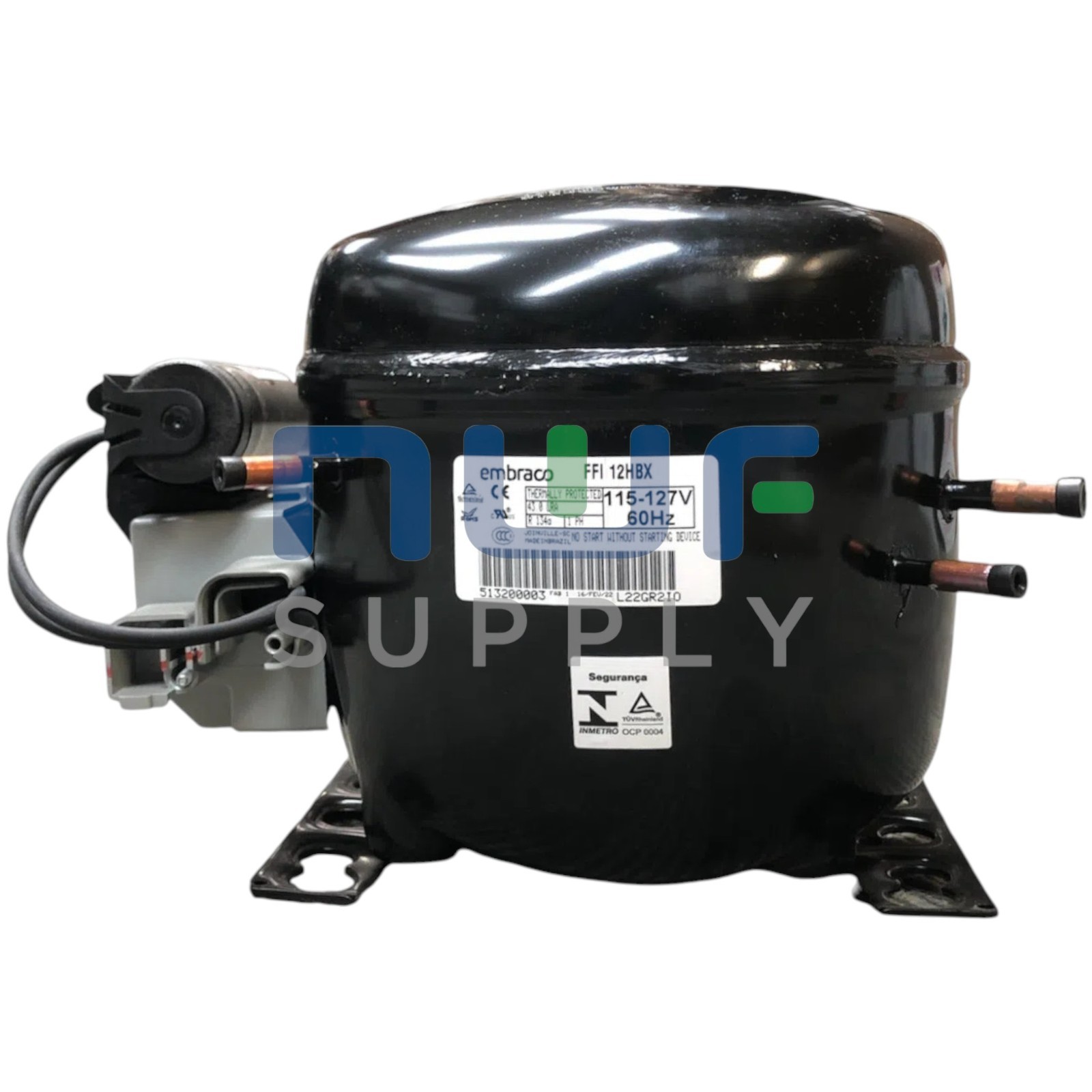 Embraco FFI12HBX FFI12HBX1 Refrigeration Compressor 1/3 HP 115V