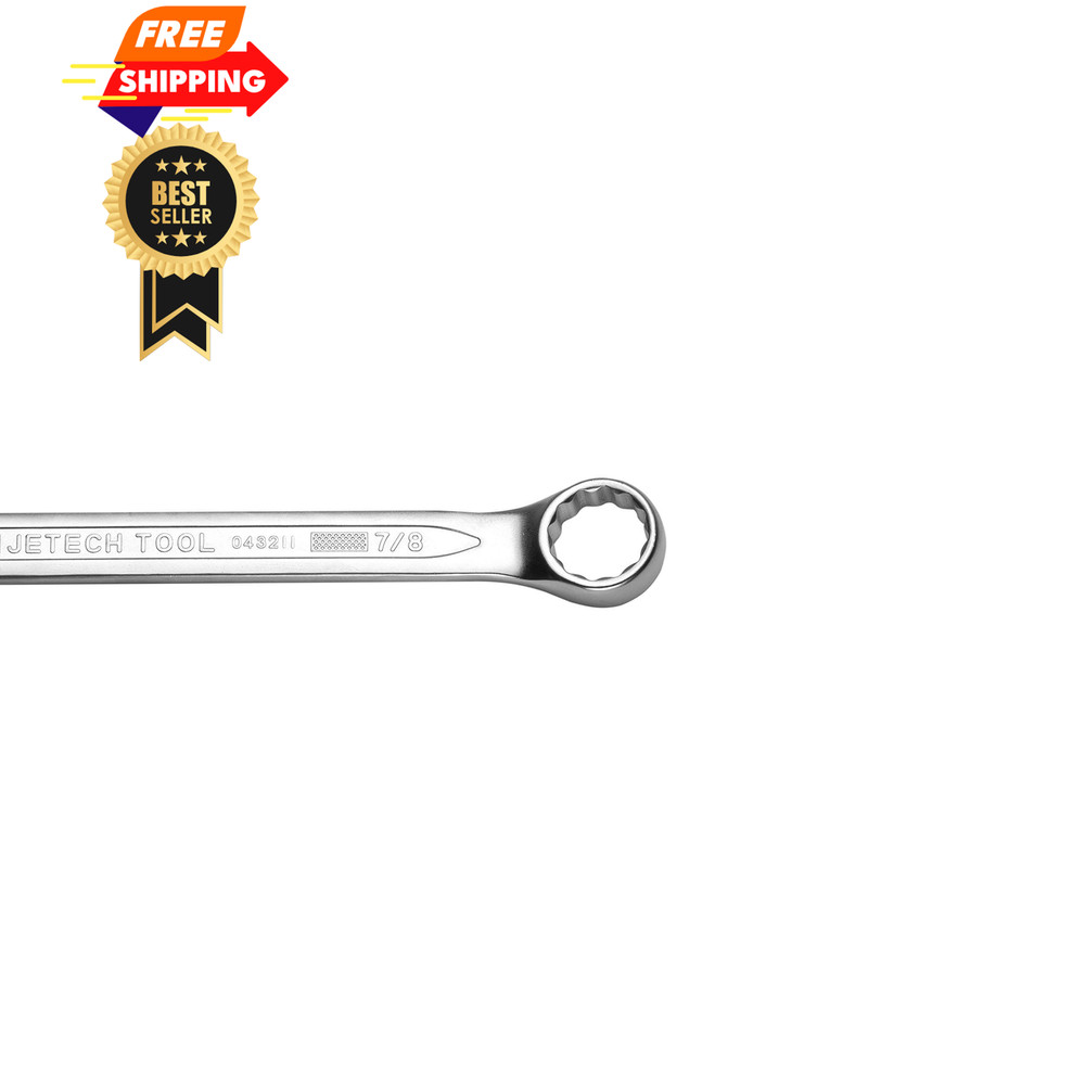 Jetech 7/8" Combination Wrench, SAE 12-Point Chrome Single 7/8", Sae