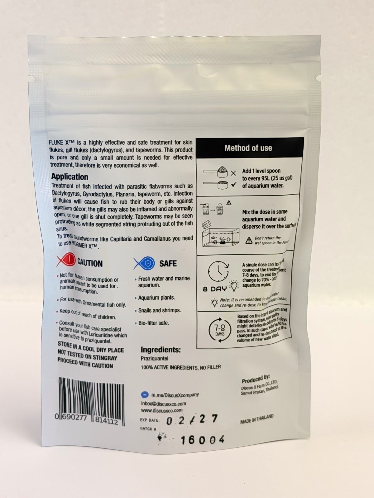 Praziquantel 100% Pure (Fluke X)