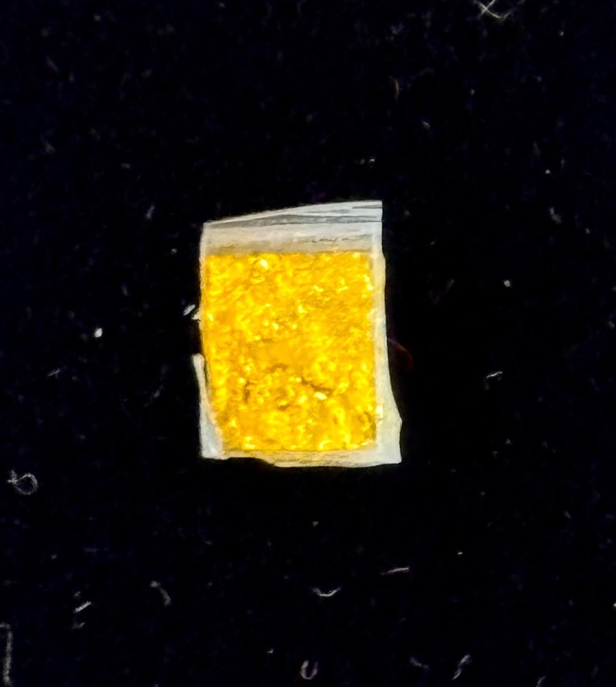 5 mm x 5 mm Gold Kapton Foil Segment Flown Apollo 11 Command Module #03