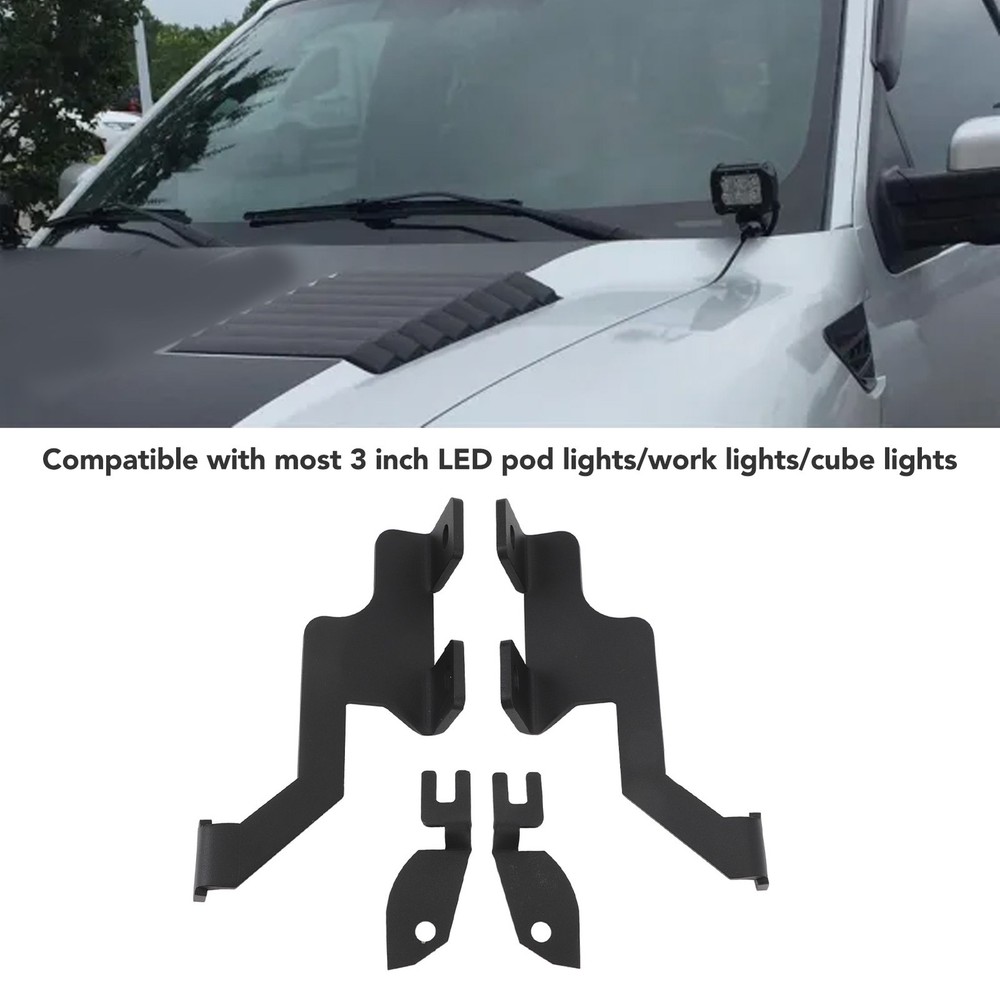 Left Right Pillar Light Mount Bracket Antioxidation Steel Work Light Mounti