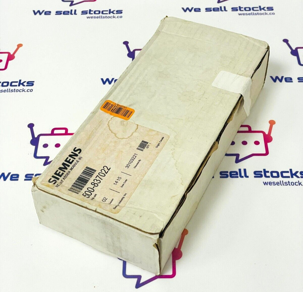 SIEMENS TRM-306 Relay Adder Module 500-837022