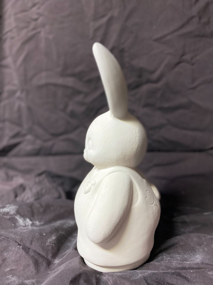 Large Bunny Aaron 13" T Easter Spring Rabbit Ceramic Bisque Ready to Paint