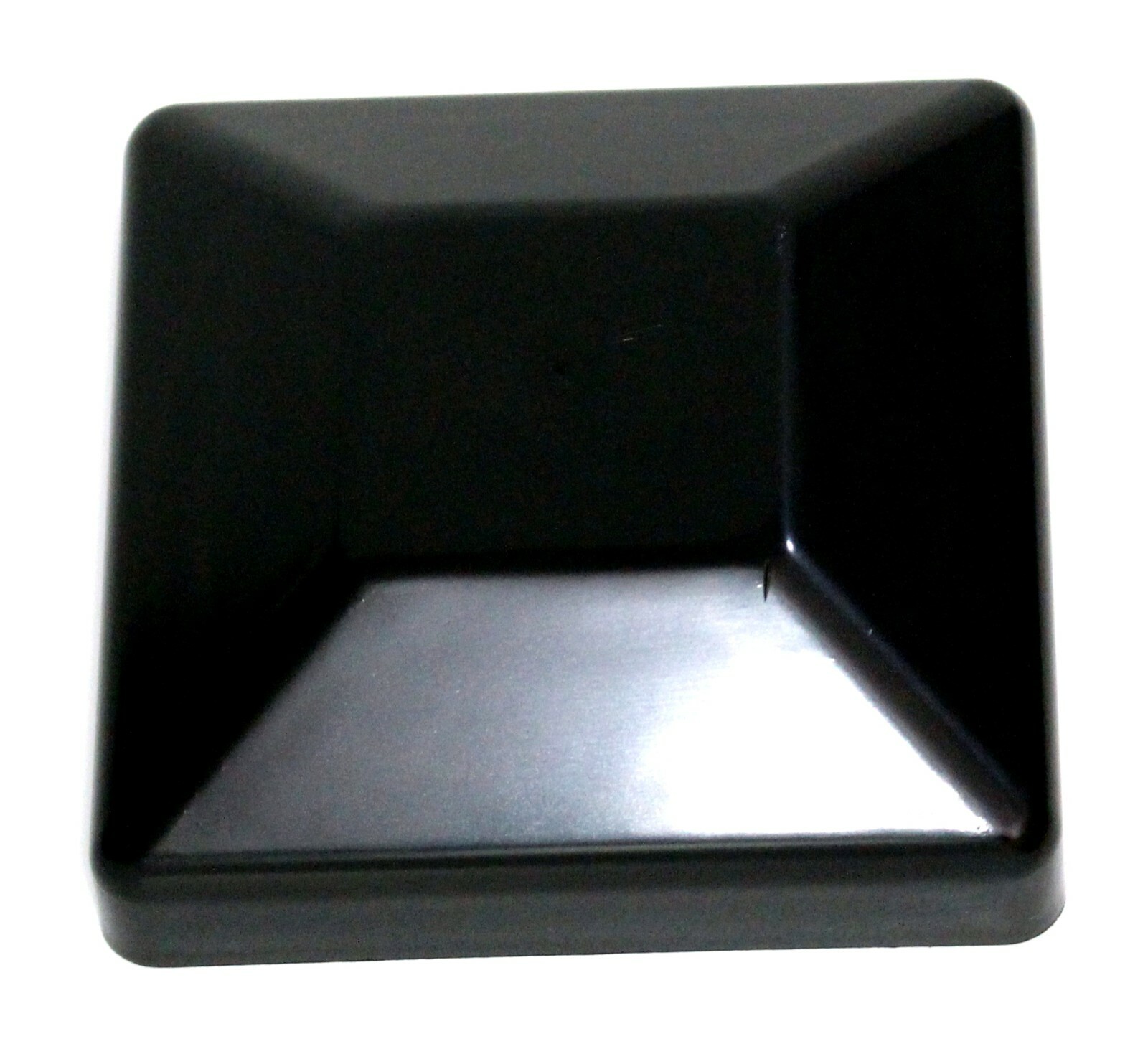 4x4 (3-5/8 x 3-5/8) Plastic Fence Post Cap Pressure Treated Wood Black or White