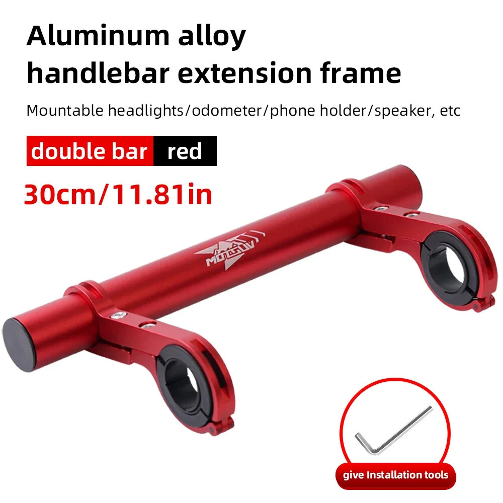 10/20/30cm Bicycle Handlebar Extended Bracket MTB Headlight Mount Extented Bar