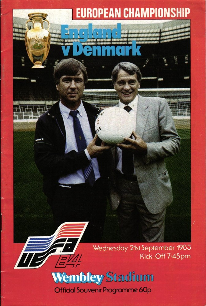 Em qualification 21.09.1983 England - Denmark