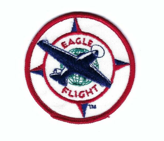 Eagle Flight Patch Airplane 3 inch