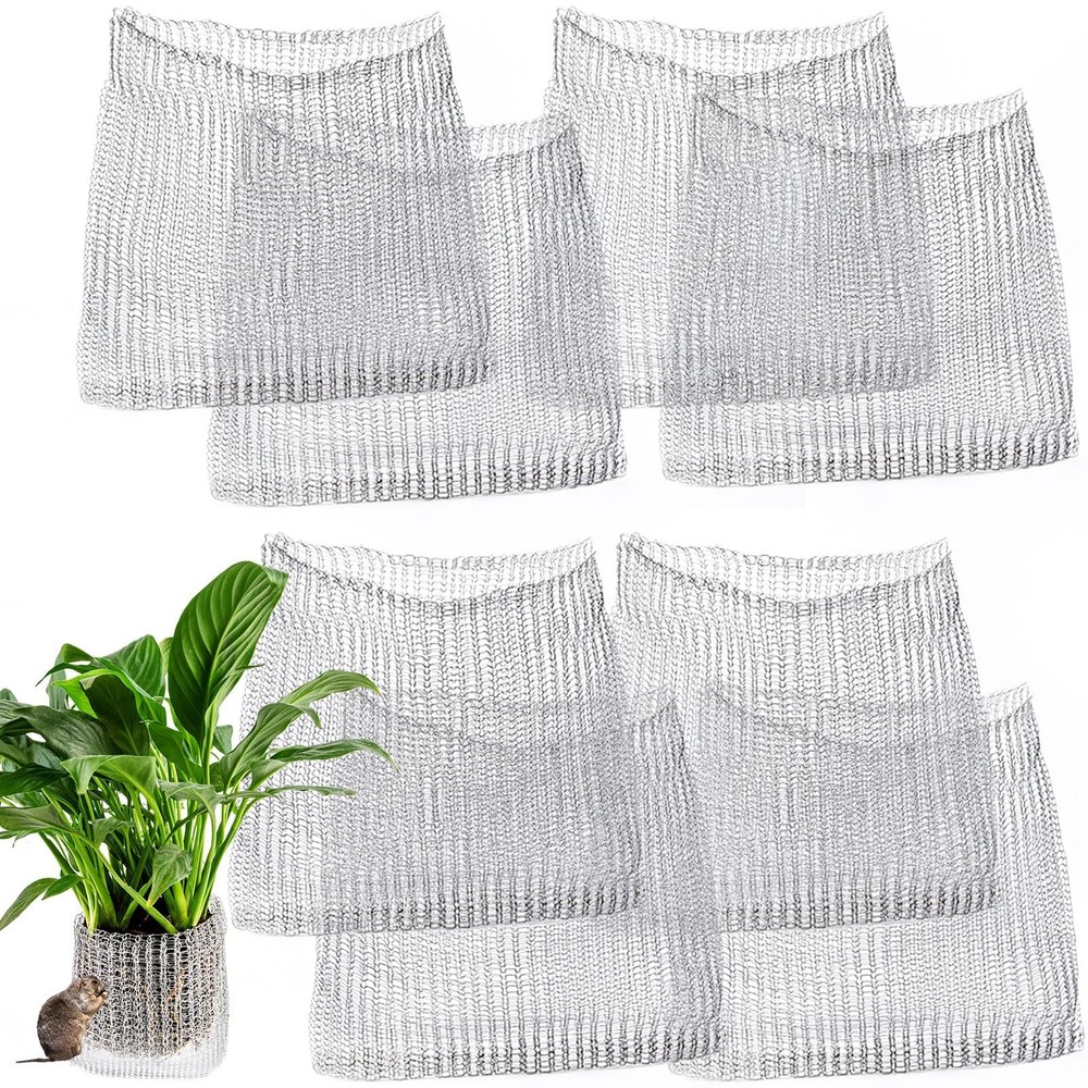 Root Guard Gopher Proof Wire Basket Mole and Vole Mesh 5 Gallon, Silver