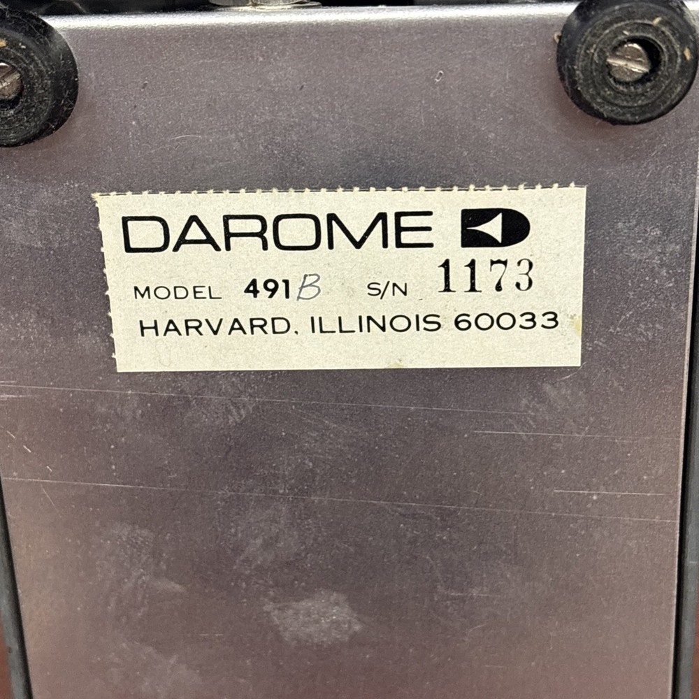 Vintage Darome Model 491B Intercom Microphone Brown Metal