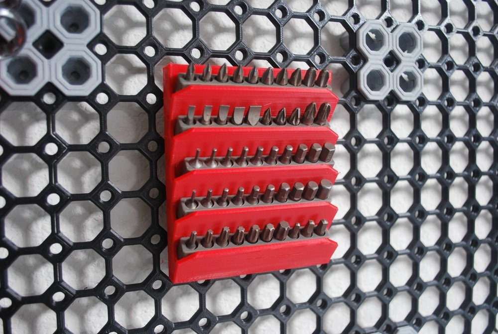 Bit Holder for Pegboard Multiboard Skadis
