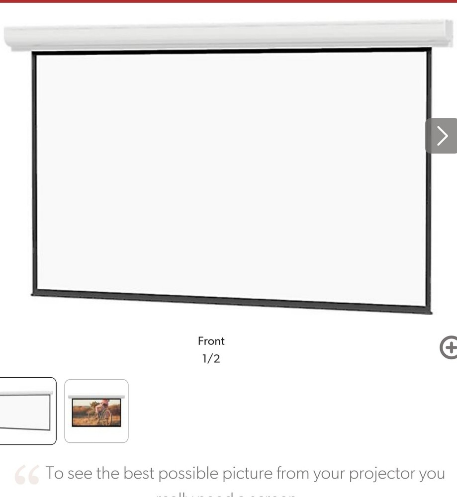 Theater Projection Screen Wall Mount Electric