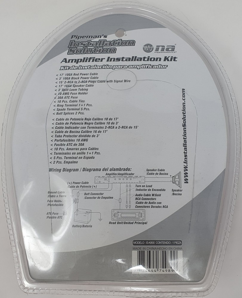 Installation Solution IS-K800 Amplifier Installation Kit