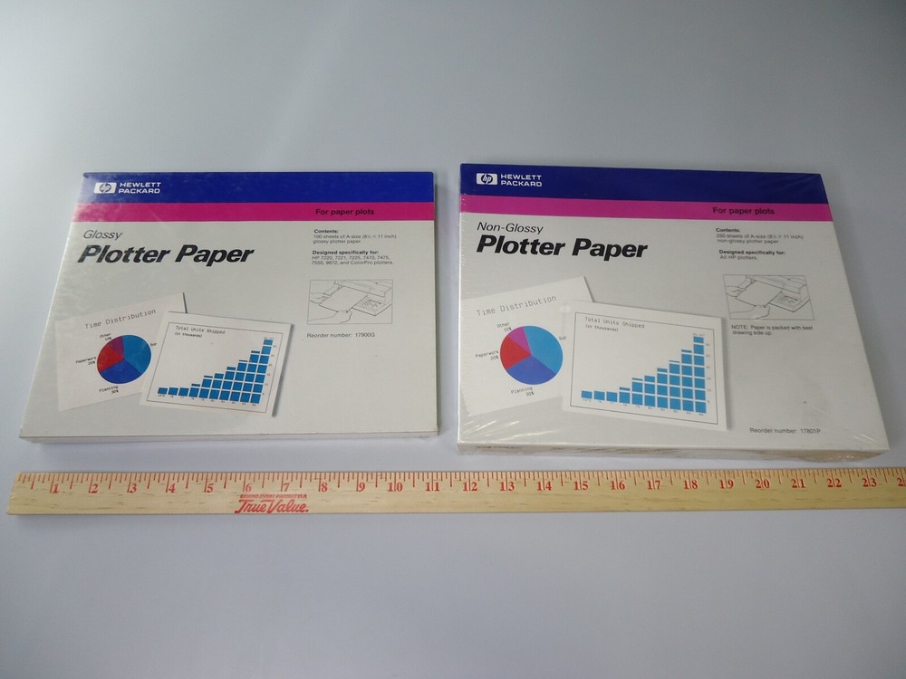 Hewlett Packer plotter paper glossy and non glossy 350 sheets