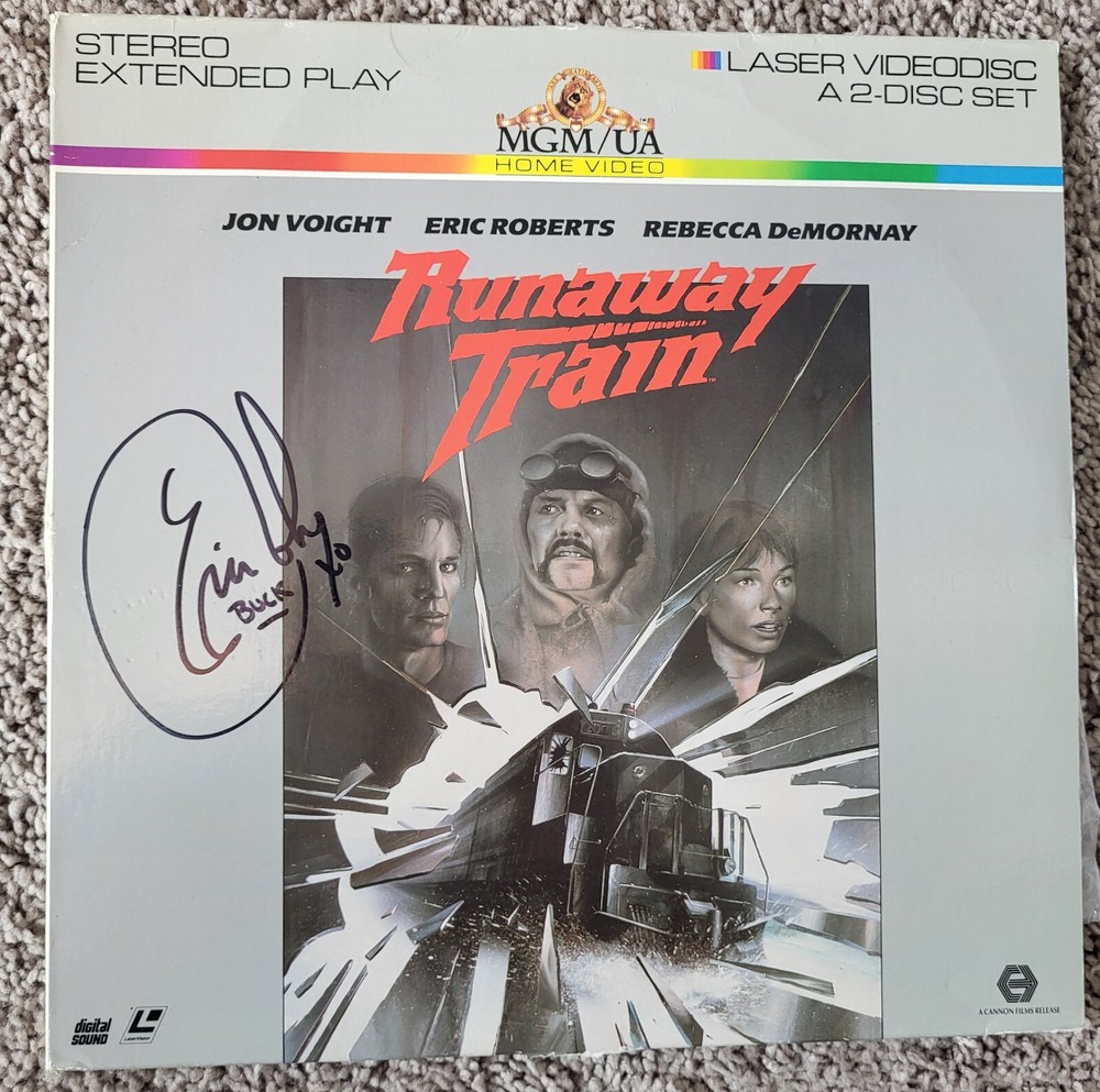 Eric Roberts Signed Autographed 'Runaway Train' LaserDisc - w/COA
