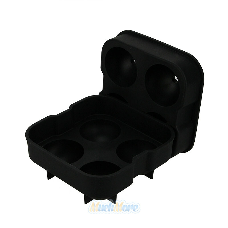 ICE Balls Maker Round Sphere Tray Mold Cube Whiskey Ball Silicone+Water Funnel