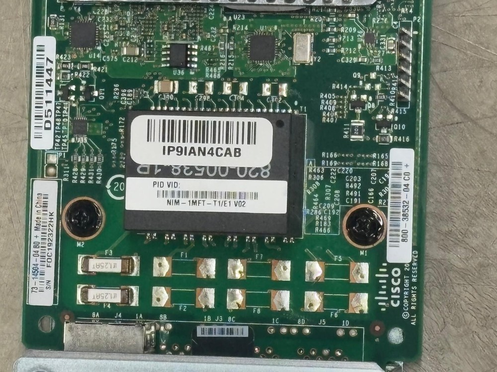 Cisco 73-14504-04 NIM-1MFT-T1/E1 V02 Module