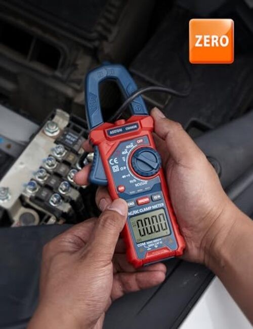 Digital Clamp Meter Multimeter Auto-ranging Amp Tester 4000 Counts Blue