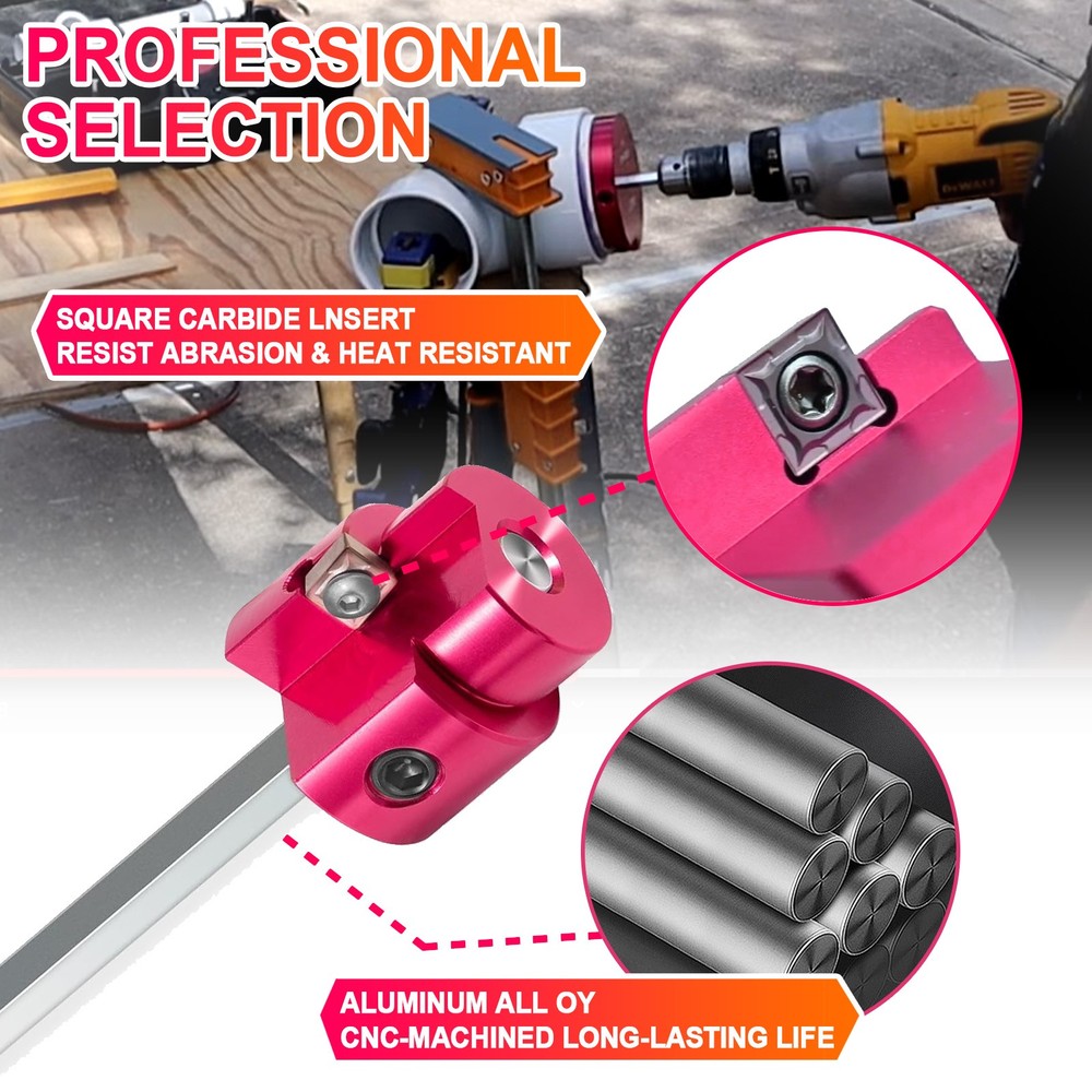 Plastic Pipe Fitting Reamer Plumbing Tool for SCH40 PVC ABS CPVC Socket Saver