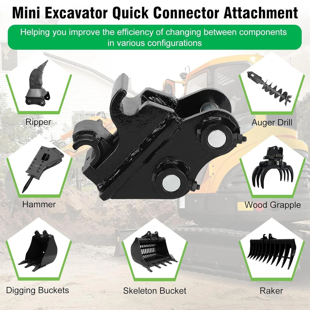 Attachment Quick Hitch Coupler Attachments for Mini Excavators Excavator