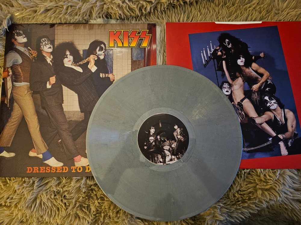 KISS DRESSED TO DESTROY RARE SILVER VINYL DEMOS UNRELEASED GENE PAUL ACE PETER