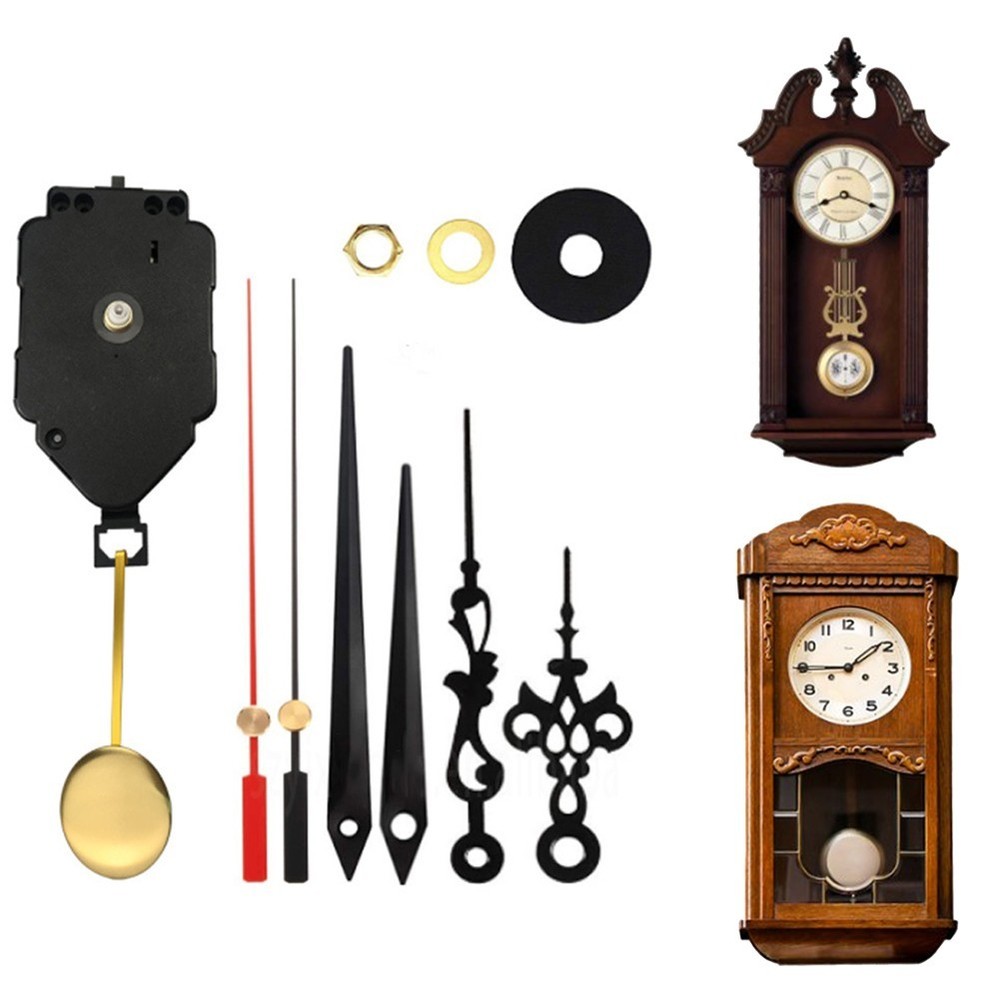 Clock Movement DIY Kits Black/red Tools Clock Chime Wall Craft Floor Clock