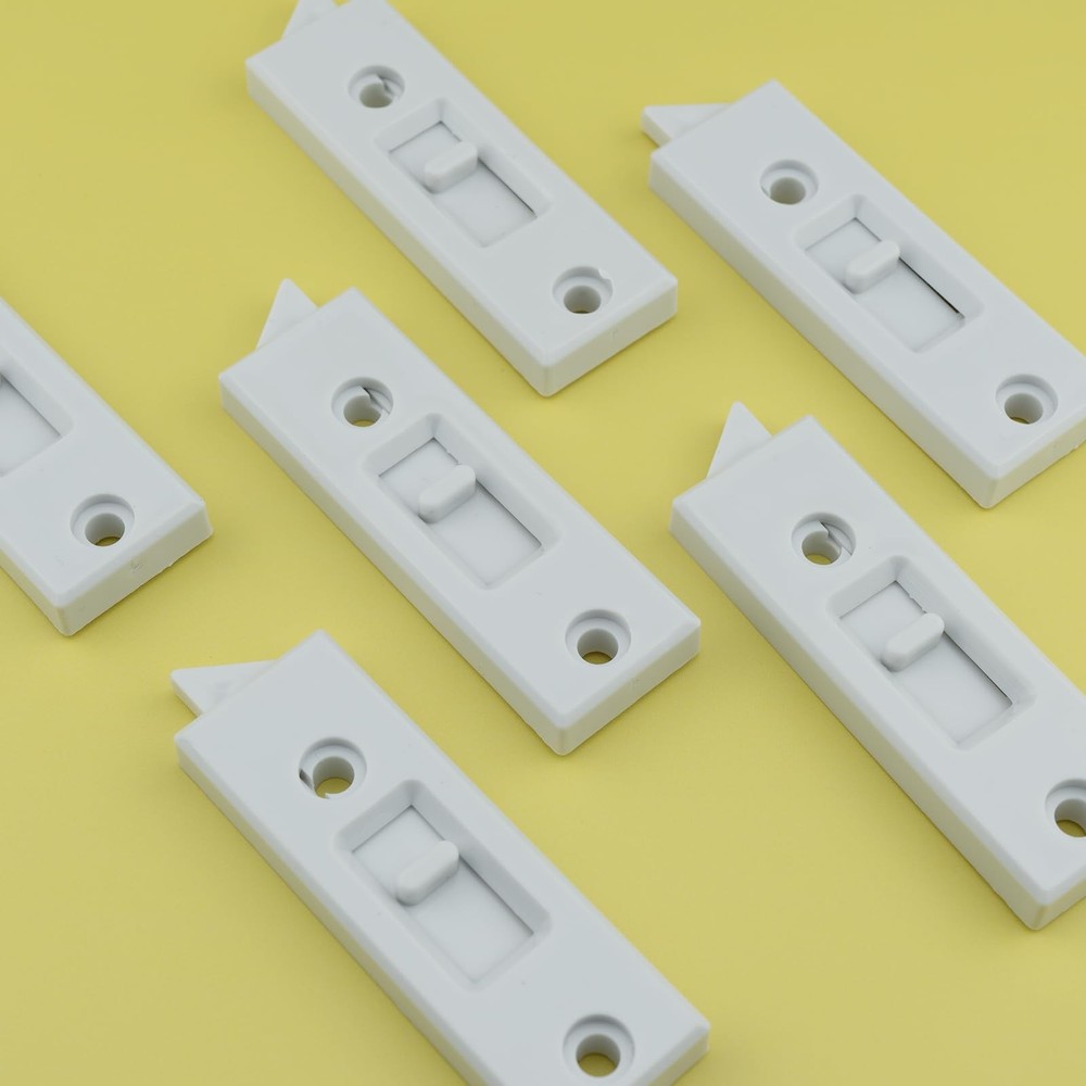 8 Pcs Window Latch Locks Spring Loaded Tilt 8 PCS, White