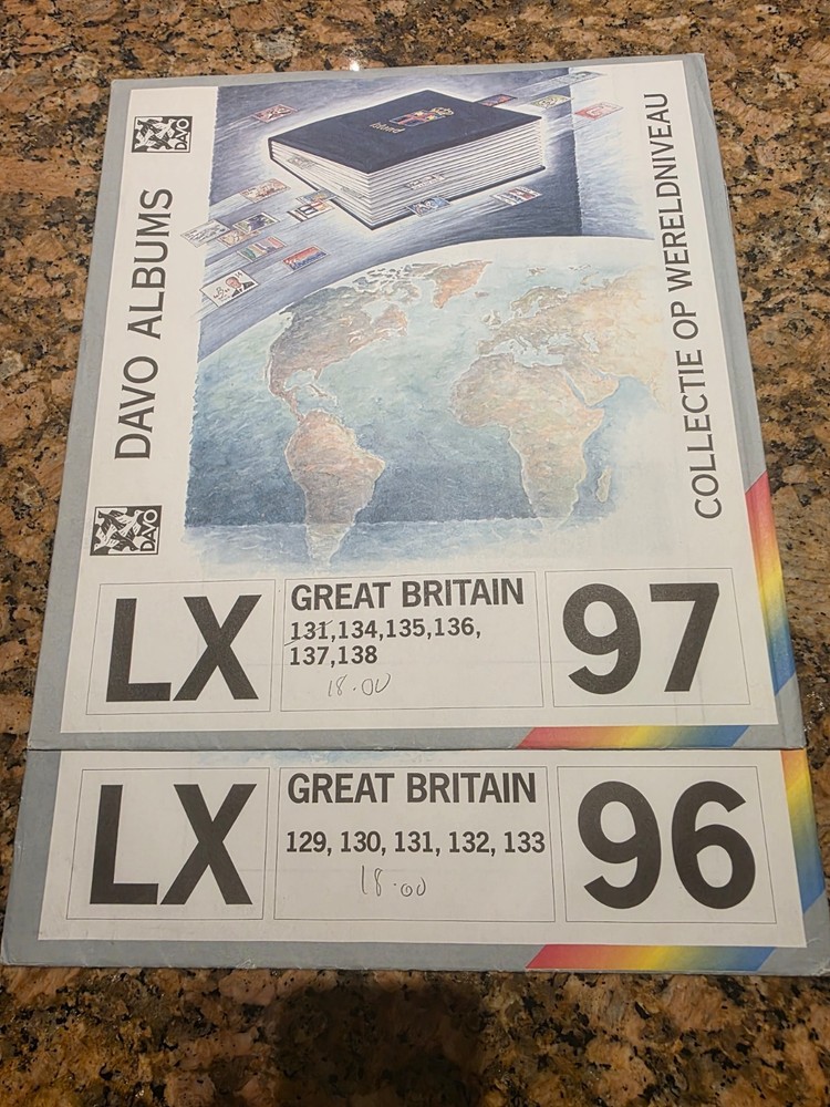 DAVO LUXE HINGELESS SUPPLEMENT-various countries-NEW NEVER USED-see list